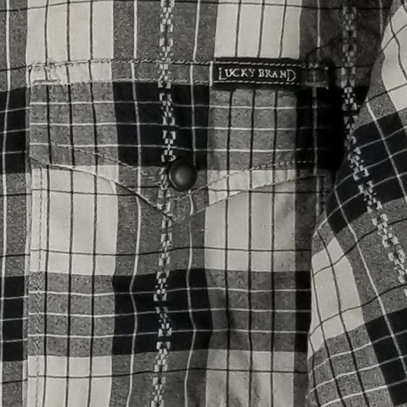 Lucky Brand | Black Label Western Plaid Snap Shirt - Picture 6 of 6
